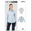 Image de Patron New Look 6790 - Chemisier À Deux Longueurs de Manche pour Jeunes Femmes - Model FR 34-46