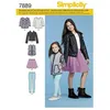 Image de Patron Simplicity 8027 Ensemble fille et fillette - Model FR 3-6
