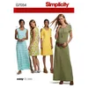 Image de Patron Simplicity 8595 Robe pour femme - Model FR 34-52