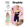 Image de Patron Simplicity 9285 - Ensemble Nuisette, top et slip du 34 au 50 (FR) S9285.A5 - Model FR 34-42