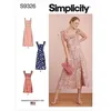 Image de Patron Simplicity 9326 - Robe Femme à bretelles avec haut ajusté du 34 au 50 (FR) S9326.H5 - Model FR 34-42