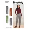Image de Patron Simplicity 9376 - Pantalon à enfiler pour femme 34 au 52 FR - Model FR 34-42