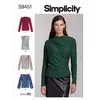 Image de Patron Simplicity 9451 - Hauts en tricot pour femme du 34 au 50 FR - Model FR 34-42