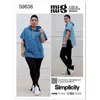 Image de Patron Simplicity 9636 - Sweat et legging du 32 au 48 (FR) - Model FR 32-40