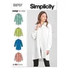 Image de Patron Simplicity 9707 - Chemisier du 32 au 48 FR - Model FR 32-40