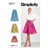 Image de Patron Simplicity 9711 - Jupe du 32 au 50 FR - Model FR 32-40