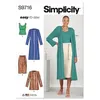 Image de Patron Simplicity 9716 - Haut en tricot du 32 au 48 FR - Model FR 32-40