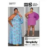 Image de Patron Simplicity 9777 - Minirobe et maxirobe du 48 au 66 FR - Model FR 48-56