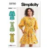 Image de Patron Simplicity 9780 - Robe du 34 au 52 FR - Model FR 34-42