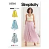 Image de Patron Simplicity 9786 - Jupe du 32 au 48 FR - Model FR 32-40