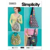 Image de Patron Simplicity 9803 - Sacs en quatre styles par Elaine Heigl Designs - Model toutes les tailles