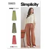 Image de Patron Simplicity 9823 - Pantalons pour dames - Model FR 34-42
