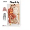 Image de Patron Simplicity 9828 - Sweat-shirt et pantalon unisexes - Model FR 40-62