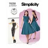 Image de Patron Simplicity 9286 - Robe Femme avec haut ajusté et décolleté plié dans le dos du 34 au 50 (FR) - Model FR 42-50