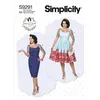 Image de Patron Simplicity 9291 - Robe à découpes princesses avec bas ajusté ou évasé du 34 au 50 (FR) - Model FR 42-50