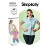 Image de Patron Simplicity 9295 - Chemise ajustée avec variations de cols et manches du 34 au 50 (FR) S9295.A5 - Model FR 42-50