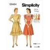 Image de Patron Simplicity 9464 - Robe pour jeunes filles S9464.H5 - Model FR 44-52