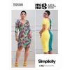 Image de Patron Simplicity 9598 - Robes en tricot pour femmes par Mimi G - Model FR 44-52