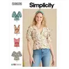 Image de Patron Simplicity 9606 - Chemisier pour jeunes filles - Model FR 44-52
