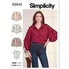 Image de Patron Simplicity 9646 - Chemise boutonnée du 36 au 54 (FR) S9646.K5 - Model FR 46-54