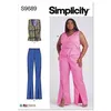 Image de Patron Simplicity 9689 - Veste et pantalon du 36 au 52 (FR) - Model FR 48-56