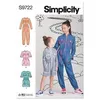 Image de Patron Simplicity 9722 - Combinaisons, barboteuses et robe du 3 au 14 ans - Model FR 7-14