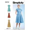 Image de Patron Simplicity 9742 - Robe du 32 au 48 FR - Model FR 40-48