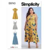 Image de Patron Simplicity 9743 - Robe du 48 au 66 FR - Model FR 58-66