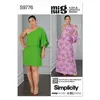 Image de Patron Simplicity 9776 - Minirobe et maxirobe du 32 au 48 FR - Model FR 40-48
