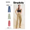 Image de Patron Simplicity 9785 - Pantalon décontracté du 36 au 54 FR - Model FR 46-54