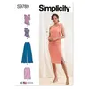 Image de Patron Simplicity 9789 - Haut du 32 au 48 FR - Model FR 40-48
