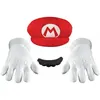 Image de Set D'accessoires Mario  Adulte Luxe - Rouge - Taille Unique