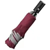 Image de Automatique Parapluie Pliant Arrière Parapluie avec Bandes Réfléchissantes YS055
