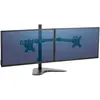 Image de Fellowes Série professionnelle de bras de moniteur double autoportant (Tables, 27", 16 kg), Support de moniteur, Noir