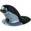 Image de Fellowes Penguin Ambidextrous Vertical Mouse (Sans fil), Souris, Noir, Argent