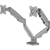 Image de Fellowes Double bras de surveillance Eppa (Tables, 30", 8 kg), Support de moniteur, Argent