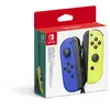 Image de Paire de manettes Joy-Con pour Switch OLED Nintendo - Bleu et jaune néon - Batterie amovible