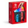 Image de Nintendo Switch (modèle OLED) avec manettes Joy-Con bleu néon / rouge néon