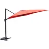 Image de Parasol terracotta déporté carré 3 x 3 m rotatif à 360 PALATINO CONCEPT USINE