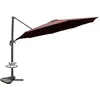 Image de Parasol marron droit rond 3,5 x 3,5 m rotatif à 360 CASTILLO CONCEPT USINE