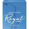 Image de D'Addario - Rico Rjb1010 - Anches Rico Royal Saxophone Alto, Force 1.0, Pack De 10 Anches clarinette alto