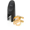 Image de D'Addario - Rico Ligature H et Couvre-bec Alto (Plaquée Or) - HAS1G Ligatures saxophone alto