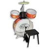 Image de Batterie 4 pieces rouge avec tabouret