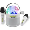 Image de Bontempi Wireless Speaker with Double Microphone and Disco LED Lights, 18.5 x 17 x 12 cm