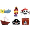 Image de Amscan bougies d'anniversaire pirates 3 cm multicolores 6 pièces
