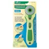Image de Cutter Rotatif 45 mm "Soft Cushion" - Clover   Précision et Confort pour la Coupe des Tissus vendu par 50 cm(...) - Vert