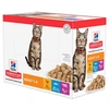 Image de Hill's Science Plan Adult thon pour chat - En complément : 12 x 85 g sachets Hill's Science Plan Adult viande et poisson