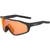 Image de Bollé, Unisexe, Lunettes de sport, Shifter Cat. 2-3 (VLT 35-15%) (Noir mat, Phantom Brown Red PC), Bleu, Noir