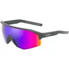 Image de Bolle, Unisexe, Lunettes de sport, Lightshifter XL (Titane mat, Volt Ultraviolet Cat : 3), Violet, Argent