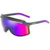 Image de Bollé, Unisexe, Lunettes de sport, Chronoshield Polarized S3 (VLT 16%) (Titane mat, Volt+ Ultraviolet Polarized), Gris